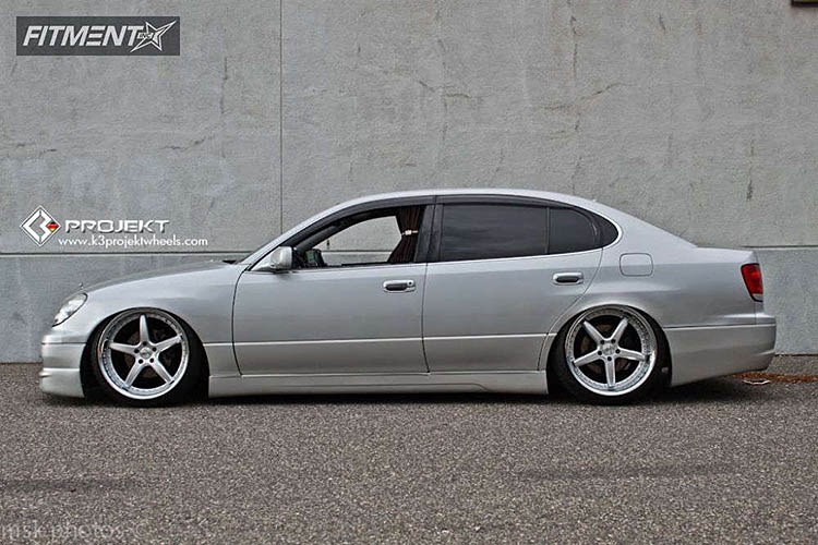 2000 side profile 4dr sedan bagged k3 projekt projekt 1 silver hellaflush lexus