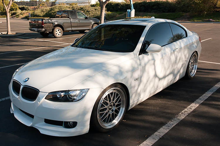 bmw 335i parked bbs