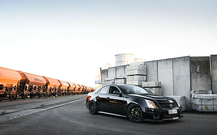 cadillac cts v black photoshoot stance