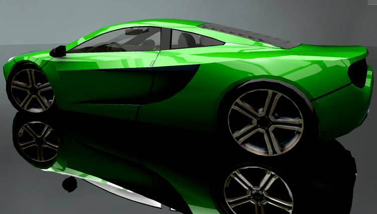 car 10 green mclaren