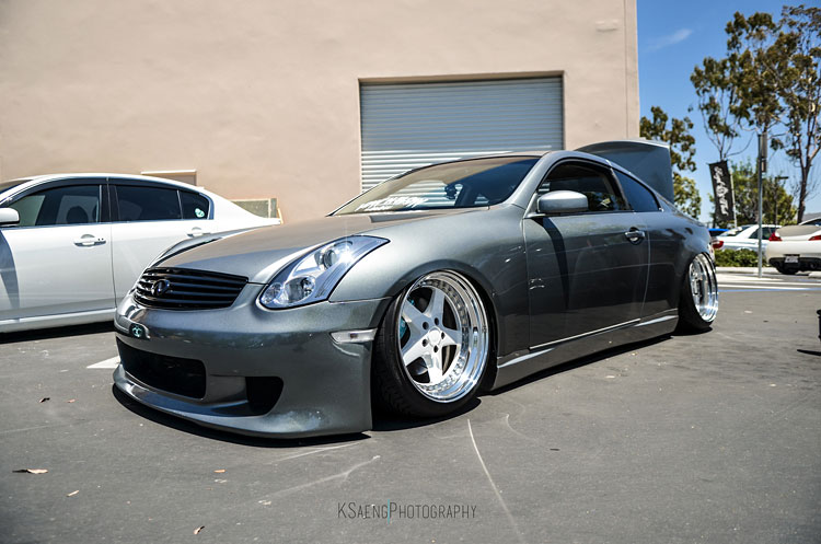 infiniti g35 stance dish wheesls