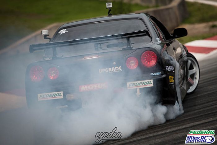 nissan skyline r34 drift drifting rear smoke