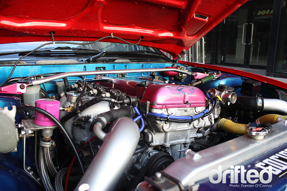 tuned sr20det engine bay