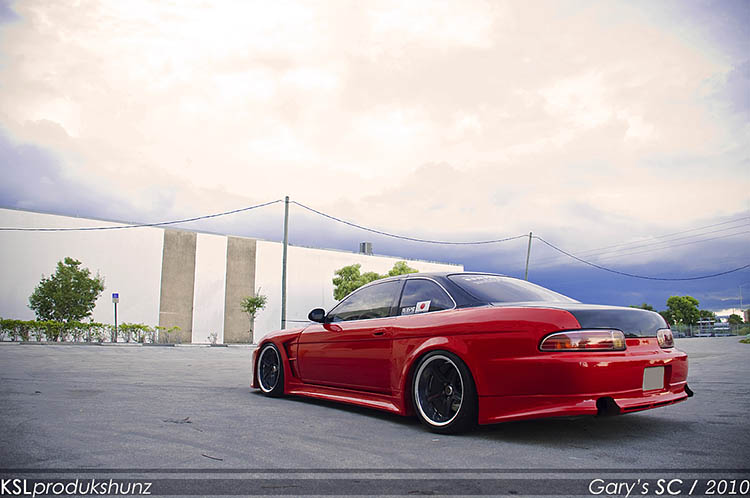 red widebody wide body wide arch jdm