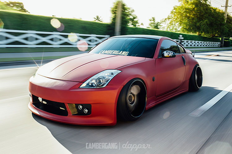 rolling 350z matt red