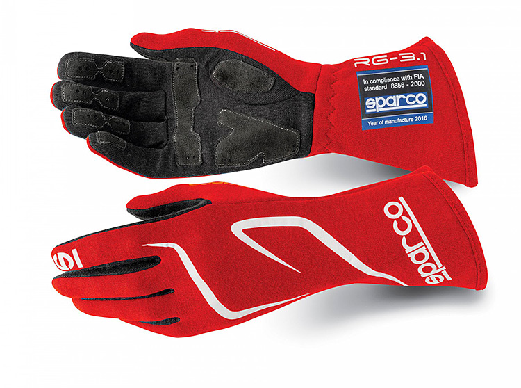 sparco land rg3 detail racing gloves