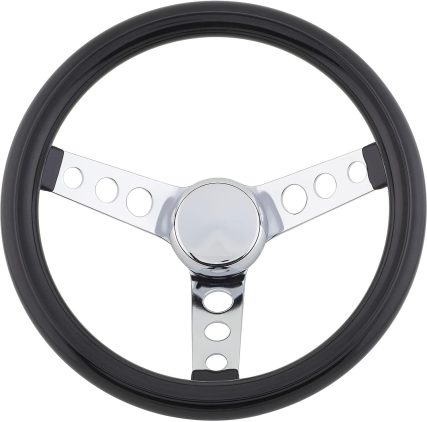 Speedway Classic 12 Inch Black Steering Wheel