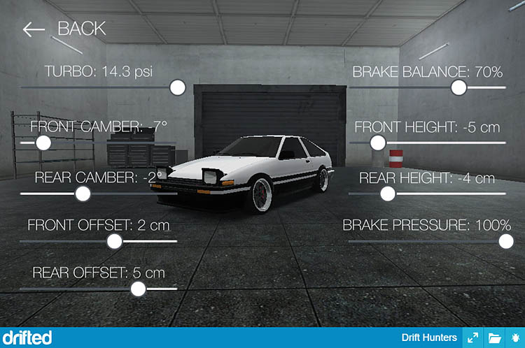 tuning main menu