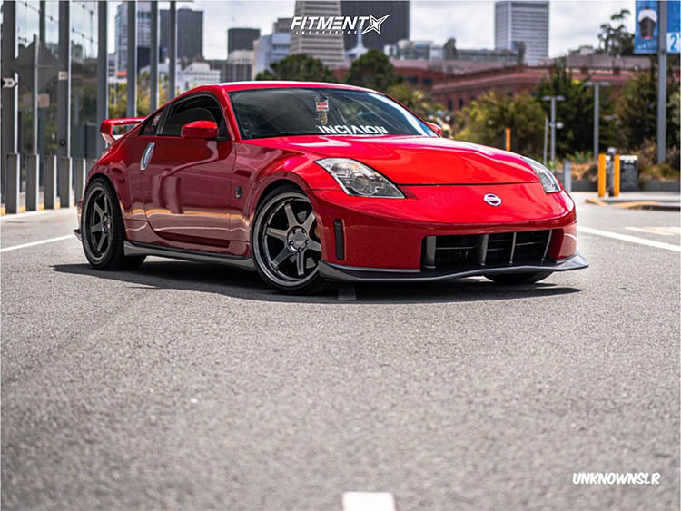 varrstoen es2 2007 350z nissan nismo stock air suspension gunmetal